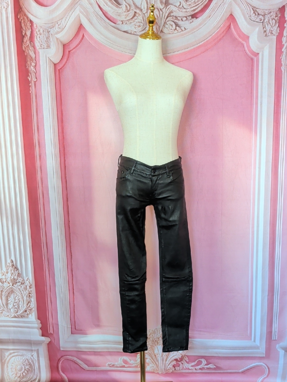 The Kooples Leather Skinny Crop Pants